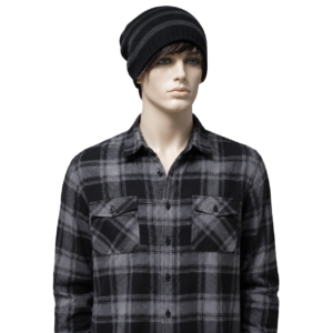 Blusa xadrez com touca beanie