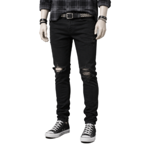 Calça skinny rasgada