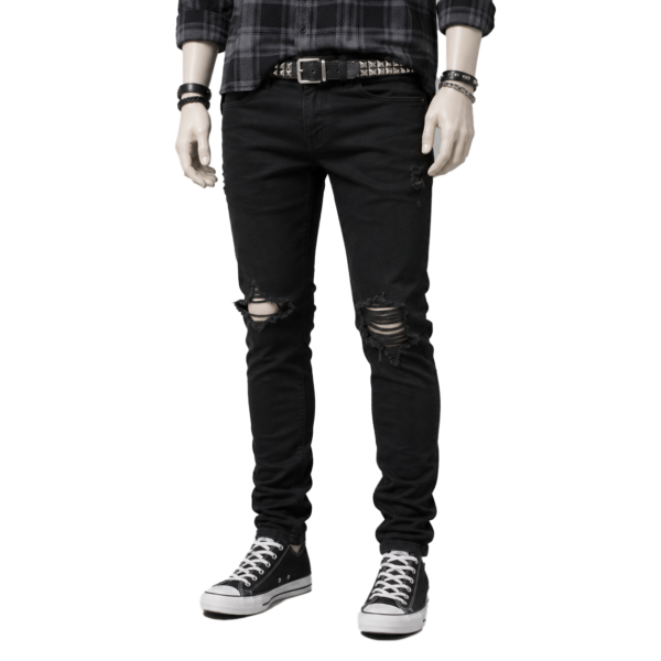 Calça skinny rasgada