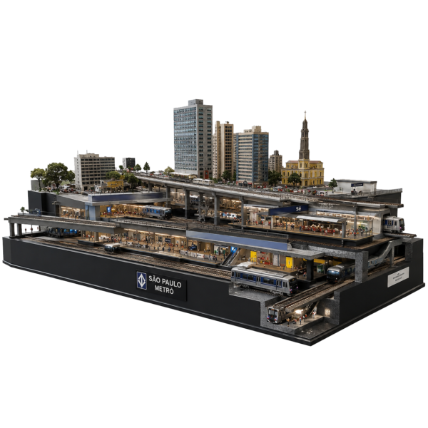 Maquete funcional do Metrô de SP
