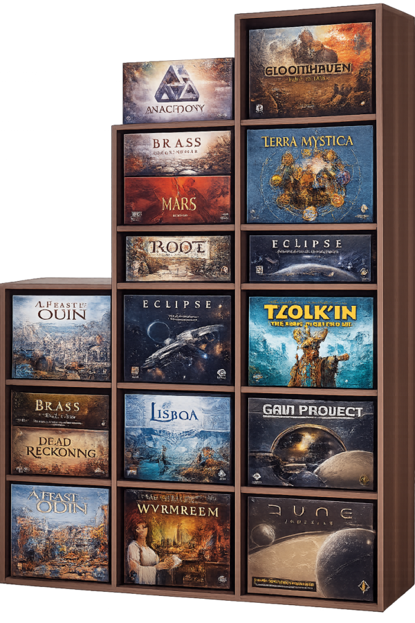Prateleira exclusiva de boardgames