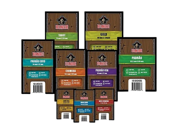 Kit sleeves para proteger cartas