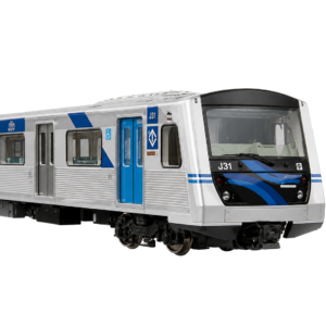 Trem em miniatura estilo frota J