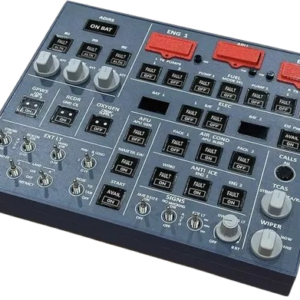 Painel de botões para cockpit